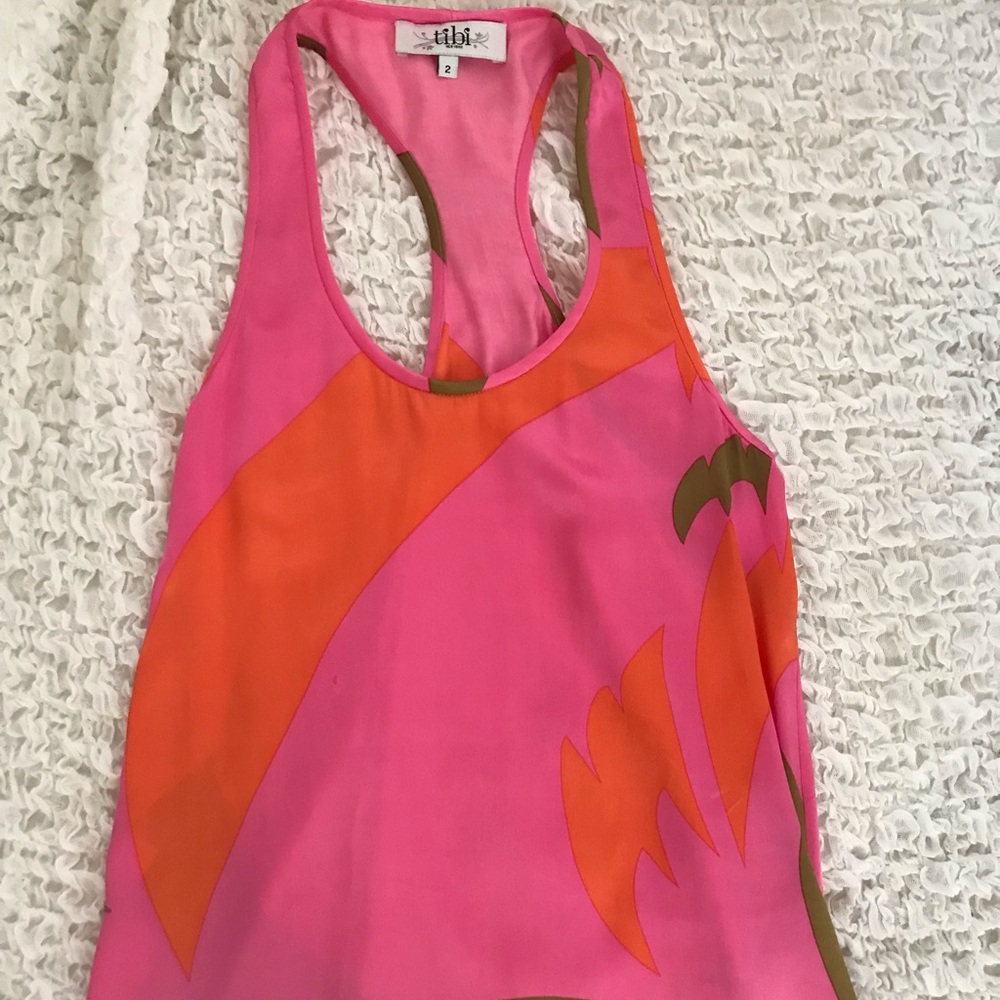 tibi silk tank